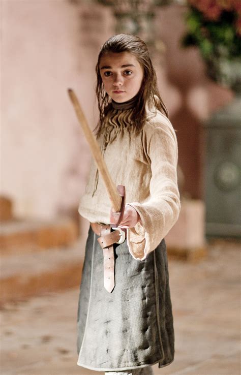 maisie williams age game of thrones season 1|maisie williams as arya stark.